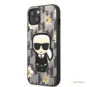 Karl Lagerfeld Iconic Karl Flower - Etui iPhone 13 Mini (szary)