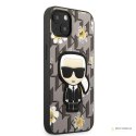 Karl Lagerfeld Iconic Karl Flower - Etui iPhone 13 Mini (szary)