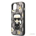 Karl Lagerfeld Iconic Karl Flower - Etui iPhone 13 Mini (szary)