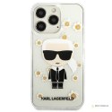 Karl Lagerfeld Iconic Karl Flower - Etui iPhone 13 Pro (przezroczysty)