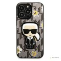 Karl Lagerfeld Iconic Karl Flower - Etui iPhone 13 Pro (szary)