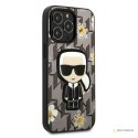 Karl Lagerfeld Iconic Karl Flower - Etui iPhone 13 Pro (szary)