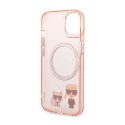 Karl Lagerfeld Karl & Choupette Aluminium MagSafe - Etui iPhone 14 Plus (różowy)