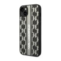 Karl Lagerfeld Monogram Stripe - Etui iPhone 14 Plus (szary)