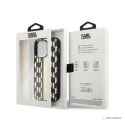 Karl Lagerfeld Monogram Stripe - Etui iPhone 14 Pro (brązowy)