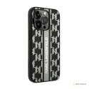 Karl Lagerfeld Monogram Stripe - Etui iPhone 14 Pro (szary)