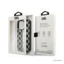 Karl Lagerfeld Monogram Stripe - Etui iPhone 14 Pro (szary)