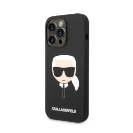 Karl Lagerfeld Silicone Ikonik Karl`s Head MagSafe - Etui iPhone 14 Pro (czarny)