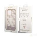 Guess 4G Stripe Script Logo Electroplated Pattern - Etui iPhone 14 Pro Max (różowy)