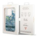 Guess Liquid Glitter Flower - Etui iPhone 14 Pro Max (zielony)