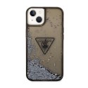 Guess Liquid Glitter Triangle Logo Case - Etui iPhone 14 Plus (czarny)