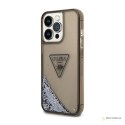 Guess Liquid Glitter Triangle Logo Case - Etui iPhone 14 Pro Max (czarny)