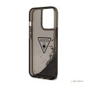 Guess Liquid Glitter Triangle Logo Case - Etui iPhone 14 Pro Max (czarny)