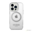 Guess Metal Outline MagSafe - Etui iPhone 14 Pro (przezroczysty)