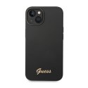Guess Silicone Vintage - Etui iPhone 14 Plus (czarny)