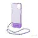 Guess Translucent Pearl Strap - Etui iPhone 14 Plus (fioletowy)