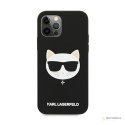 Karl Lagerfeld Choupette Head Silicone - Etui iPhone 12 Pro Max (czarny)