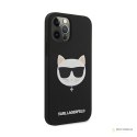 Karl Lagerfeld Choupette Head Silicone - Etui iPhone 12 Pro Max (czarny)