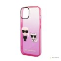 Karl Lagerfeld Gradient Ikonik Karl & Choupette - Etui iPhone 14 Plus (różowy)