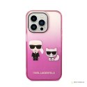 Karl Lagerfeld Gradient Ikonik Karl & Choupette - Etui iPhone 14 Pro Max (różowy)