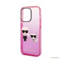 Karl Lagerfeld Gradient Ikonik Karl & Choupette - Etui iPhone 14 Pro Max (różowy)