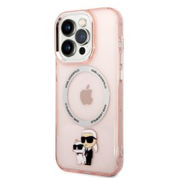 Karl Lagerfeld IML NFT Karl & Choupette Magsafe - Etui iPhone 14 Pro Max (różowy)