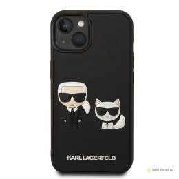 Karl Lagerfeld Ikonik 3D Karl & Choupette - Etui iPhone 14 Plus (czarny)