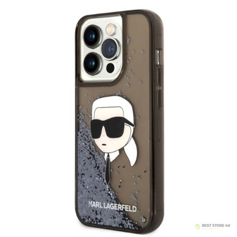 Karl Lagerfeld Liquid Glitter NFT Karl's Head - Etui iPhone 14 Pro Max (czarny) Karl Lagerfeld Liquid Glitter NFT Karl's Head - Etui iPhone 14 Pro Max (czarny)