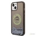 Karl Lagerfeld Liquid Glitter Round RSG Logo Case - Etui iPhone 14 Plus (czarny)