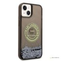 Karl Lagerfeld Liquid Glitter Round RSG Logo Case - Etui iPhone 14 Plus (czarny)