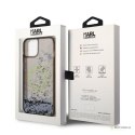 Karl Lagerfeld Liquid Glitter Round RSG Logo Case - Etui iPhone 14 (czarny)