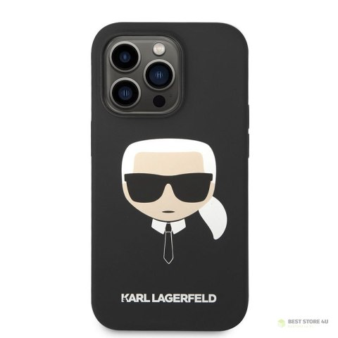 Karl Lagerfeld Silicone Ikonik Karl`s Head MagSafe - Etui iPhone 14 Pro Max (czarny) Karl Lagerfeld Silicone Ikonik Karl`s Head MagSafe - Etui iPhone 14 Pro Max (czarny)