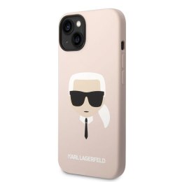 Karl Lagerfeld Silicone Ikonik Karl`s Head MagSafe - Etui iPhone 14 (różowy)