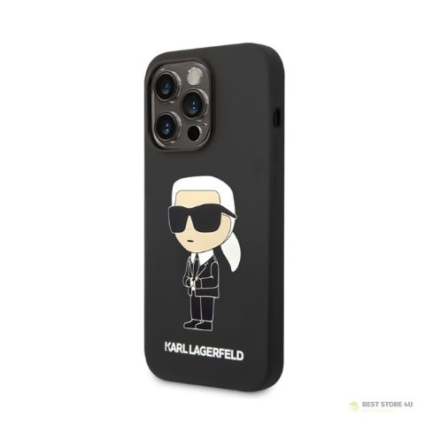 Karl Lagerfeld Silicone NFT Ikonik - Etui iPhone 14 Pro Max (czarny) Karl Lagerfeld Silicone NFT Ikonik - Etui iPhone 14 Pro Max (czarny)