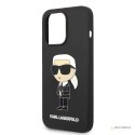 Karl Lagerfeld Silicone NFT Ikonik MagSafe - Etui iPhone 14 Pro (czarny)