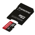 Transcend Memory MicroSDHC - Karta pamięci 8 GB UHS-1 U1 45MB/s z adapterem
