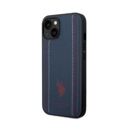 US Polo Assn Leather Stitch - Etui iPhone 14 (granatowy)