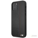 BMW Carbon Tricolor - Etui iPhone 12 Pro Max (czarny)