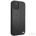 BMW Carbon Tricolor - Etui iPhone 12 Pro Max (czarny)