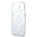 Guess Bundle Pack MagSafe 4G - Zestaw etui + ładowarka MagSafe iPhone 14 Plus (niebieski/złoty)