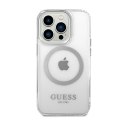 Guess Metal Outline MagSafe - Etui iPhone 14 Pro Max (przezroczysty)