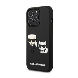 Karl Lagerfeld Ikonik 3D Karl & Choupette - Etui iPhone 13 Pro Max (czarny)