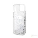 Karl Lagerfeld Liquid Glitter NFT Karl's Head - Etui iPhone 14 Plus (srebrny)