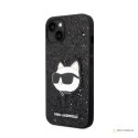 Karl Lagerfeld NFT Glitter Choupette Patch - Etui iPhone 14 Plus (czarny)