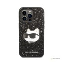 Karl Lagerfeld NFT Glitter Choupette Patch - Etui iPhone 14 Pro (czarny)