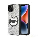 Karl Lagerfeld NFT Glitter Choupette Patch - Etui iPhone 14 (srebrny)