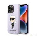 Karl Lagerfeld Silicone NFT Ikonik - Etui iPhone 14 Pro (fioletowy)