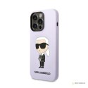 Karl Lagerfeld Silicone NFT Ikonik - Etui iPhone 14 Pro (fioletowy)