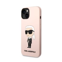 Karl Lagerfeld Silicone NFT Ikonik MagSafe - Etui iPhone 14 Plus (różowy)