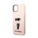 Karl Lagerfeld Silicone NFT Ikonik MagSafe - Etui iPhone 14 Plus (różowy)